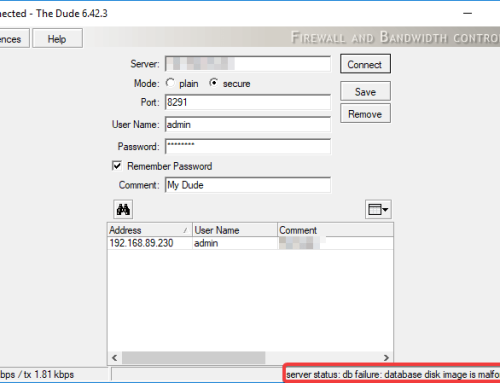 Dude issue with database Malformed db repair